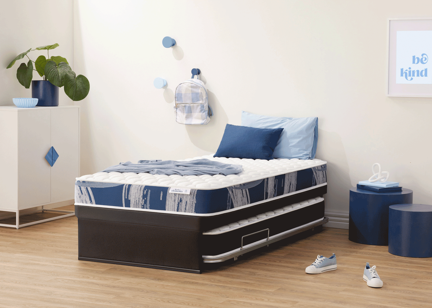 Elements Wave 4 Pop Up King Single Mattress & Base
