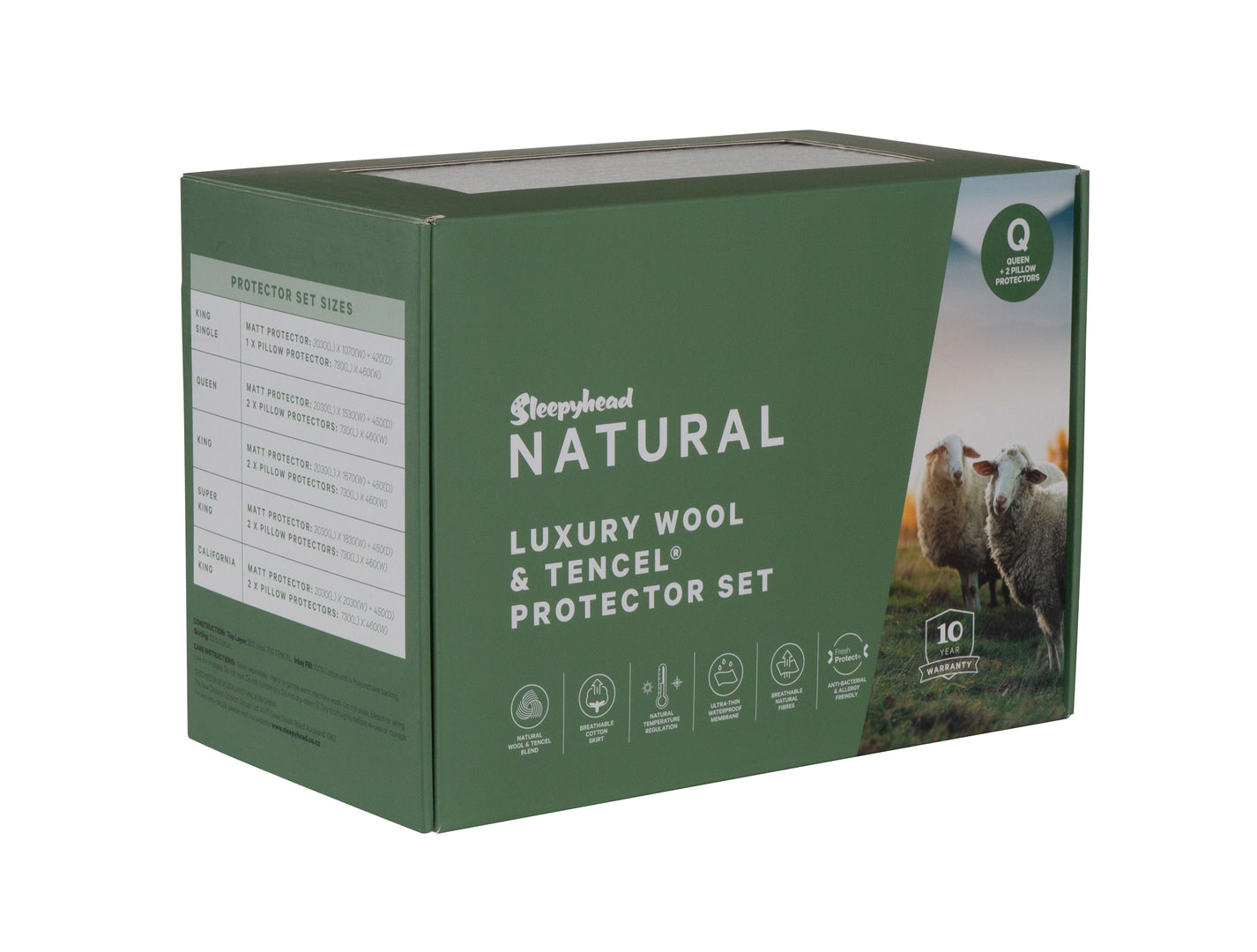 Sleepyhead Natural Luxury Wool & Tencel Protect... BedsRus