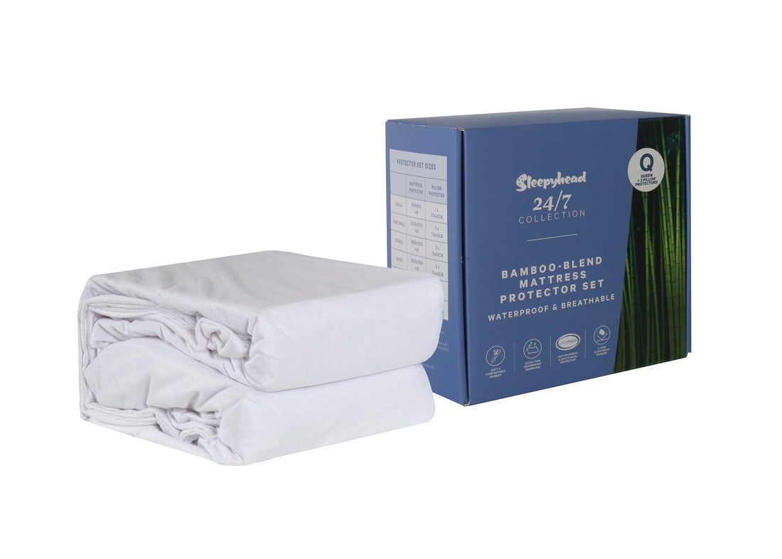 Sleepyhead 24/7 Bamboo-Blend Mattress & Pillow Protector Set