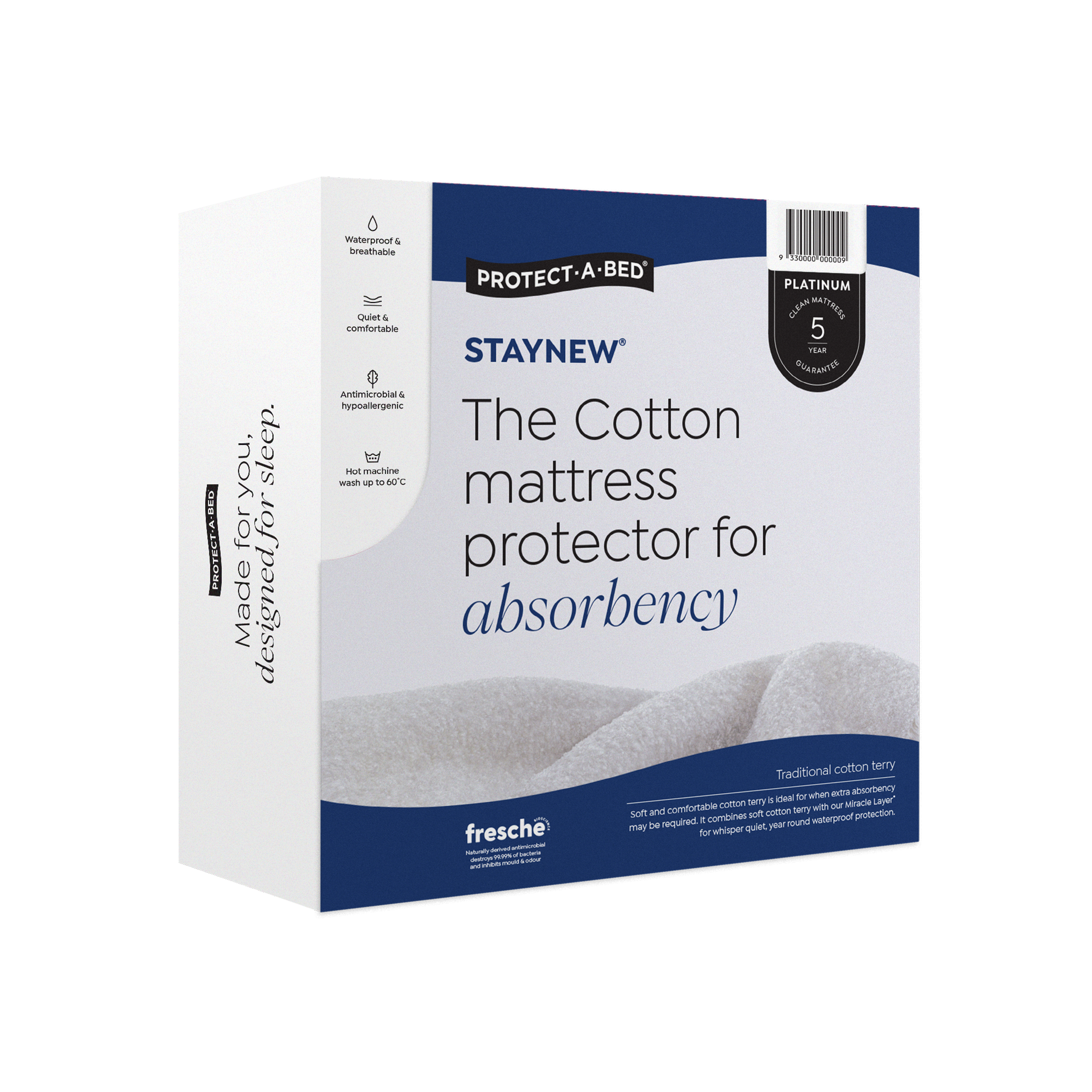 Protect-A-Bed Staynew Cotton Terry Mattress Protector
