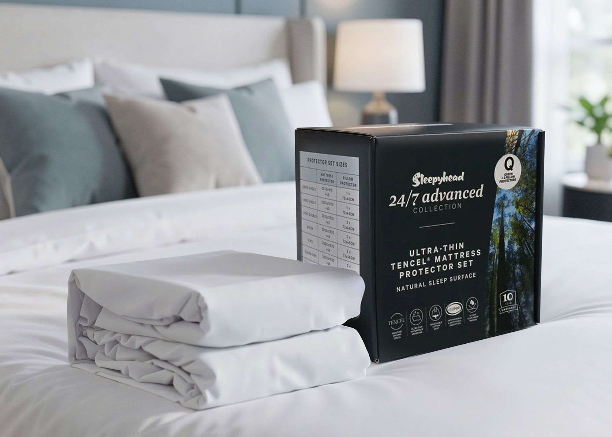 Sleepyhead 24/7 Advanced Tencel Mattress Protector Set