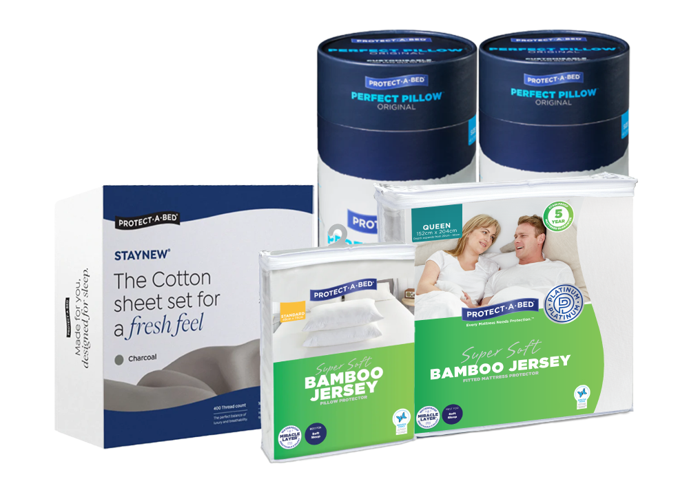 Protect-A-Bed Bundle featuring Bamboo Jersey Protectors Double