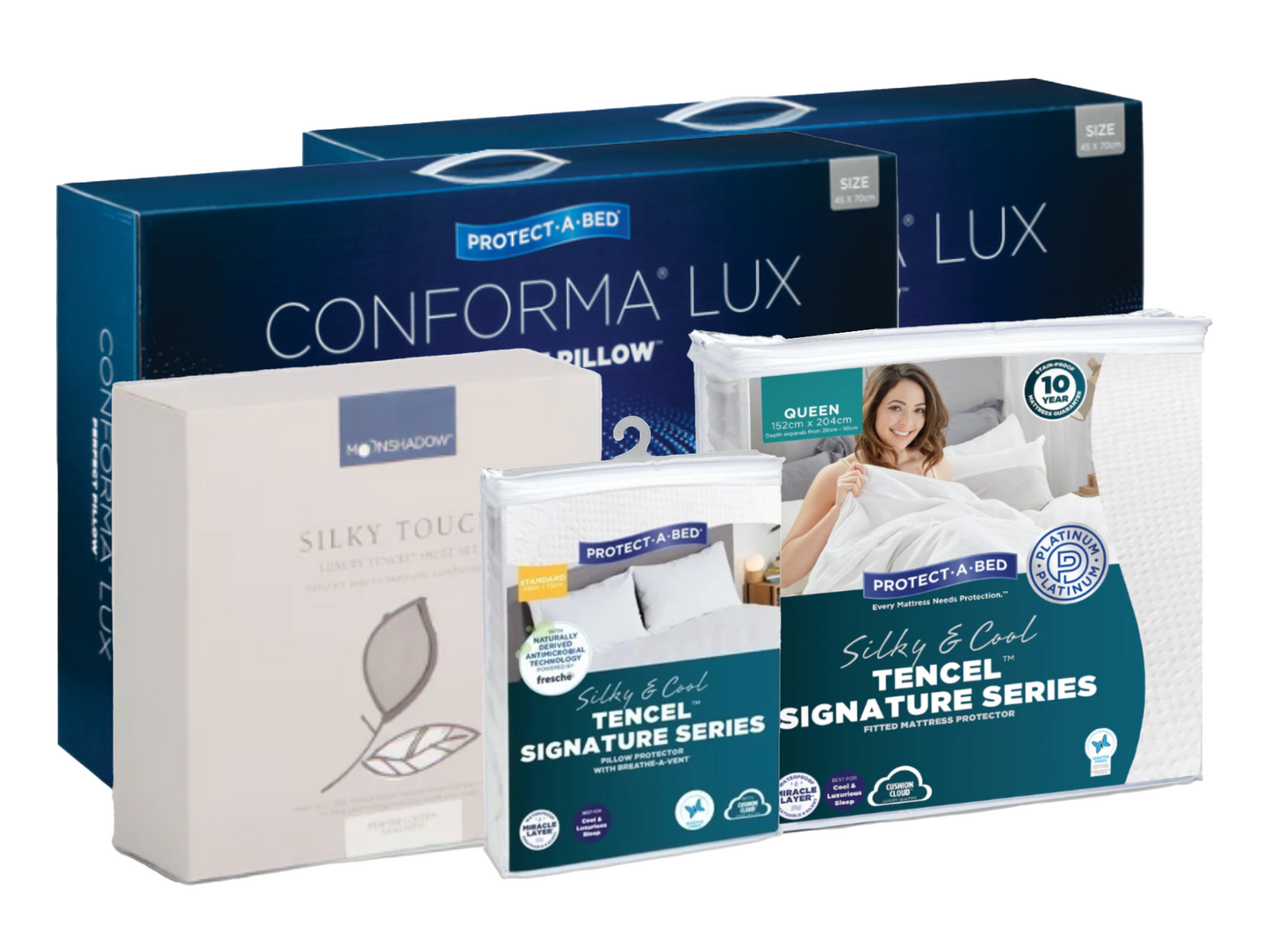 Protect-A-Bed Bundle featuring Tencel® Signature Series Queen